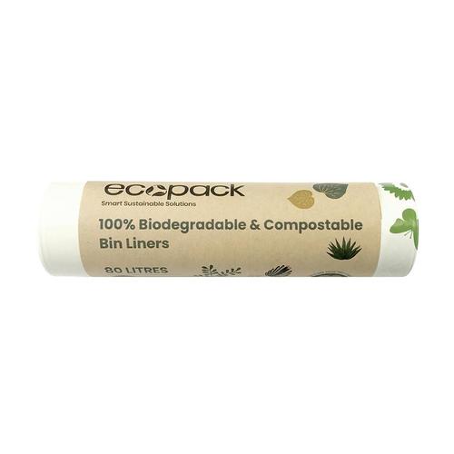 80L Compostable Bin Liners - Ecobags