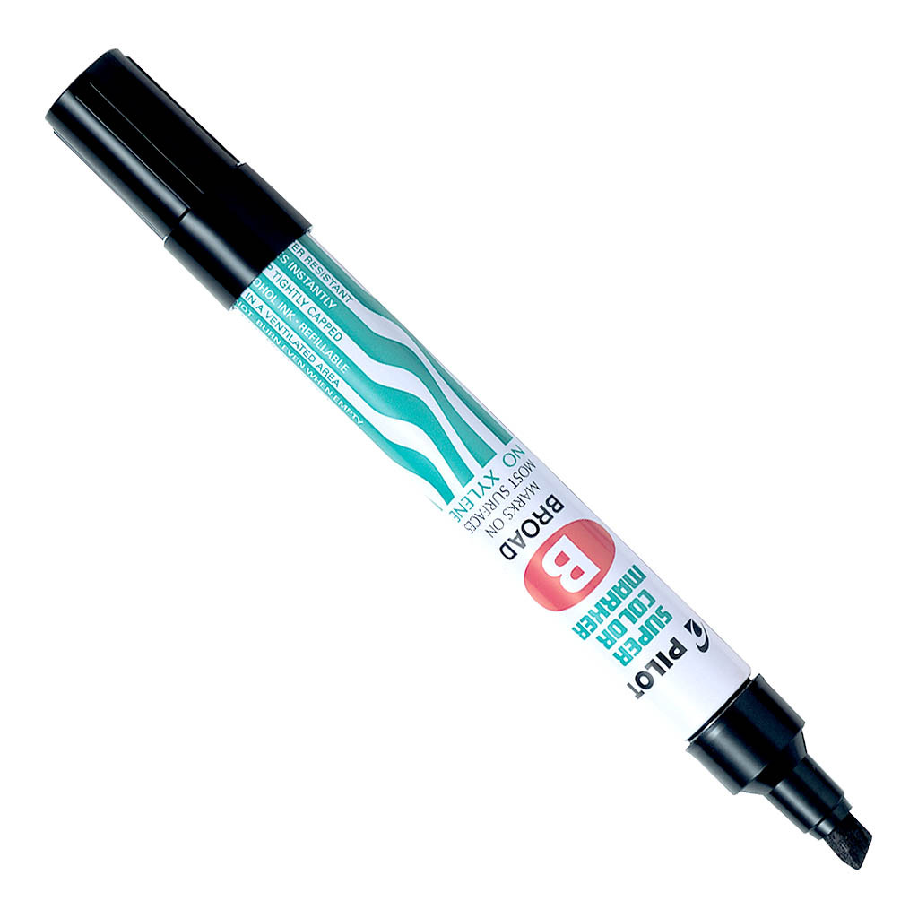 Pilot Super Colour Permanent Marker Broad Black (SCA-B-B)
