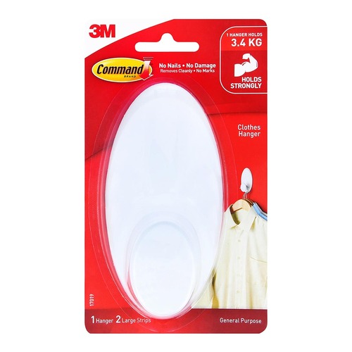 Command Clothes Hanger 17019-ES White