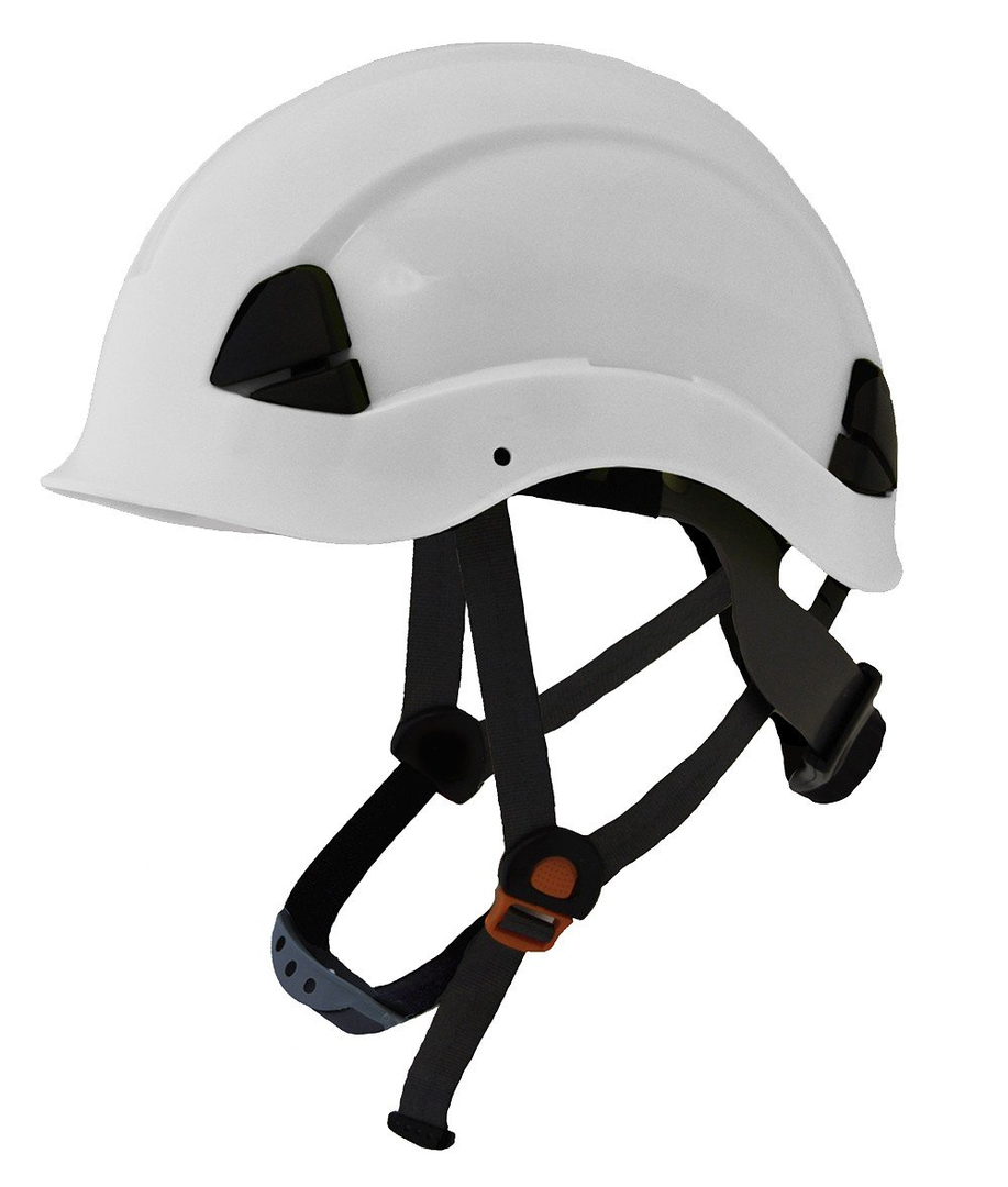 Peakless, Non Vented, White, Ratchet.