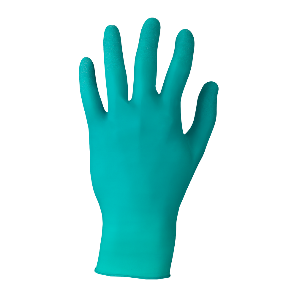 Ansell TouchNTuff 92-500 Powdered Nitrile Disposable Gloves – Chemical Splash Protection - M
