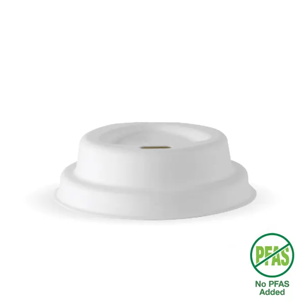 63mm / 4oz White Plant Fibre BioCup Lid - Biopak