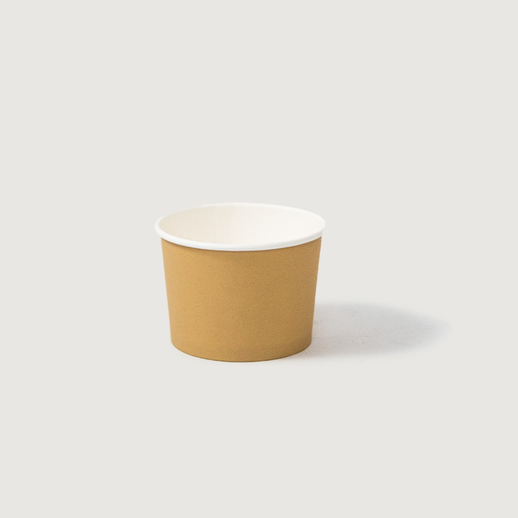 Round Paper Cup 8oz Kraft - IKON