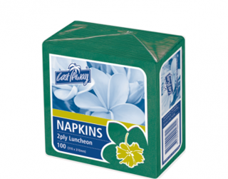 2 Ply Luncheon Napkins, Quarter Fold, Pine Green - Castaway
