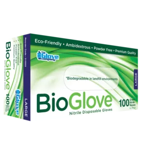 Nitrile Disposable Gloves Biodegradable SMALL Pack 100 - BioGlove