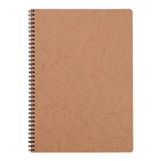 Age Bag Spiral Notebook A4 Lined Tobacco