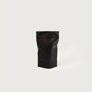 Food Pouch Matt Black 250g 120mm x 200mm 116um - IKON